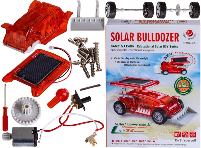 Solar bulldozer building kit - 1 piece