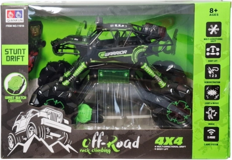 Remote-Controlled 4x4 Off-Road Car with Charger