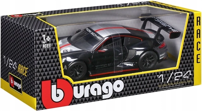 Bburago Porsche 911 GT3 Racing Launch 1:24 crna