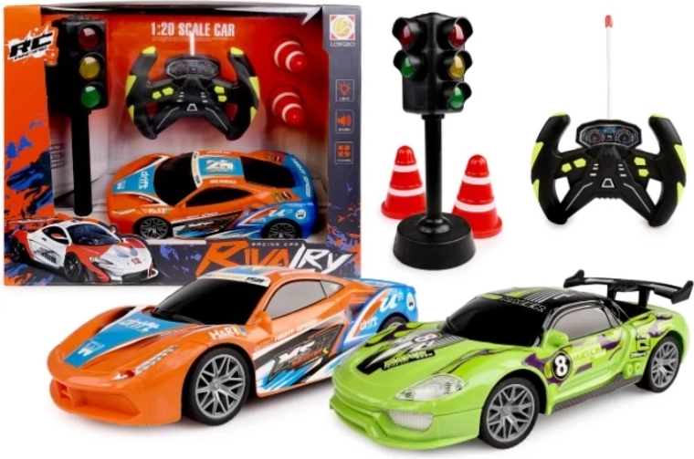 RC auto sa svjetlima i zvukovima + pribor