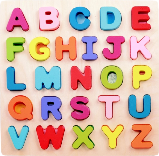 2Kids Toys drvena umetaljka puzzle abeceda