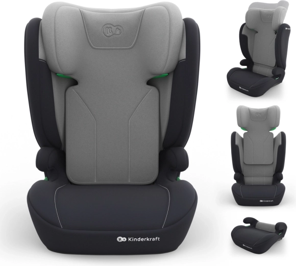 Kinderkraft autosjedalica i-spark 2 plus i-size 100–150 cm siva