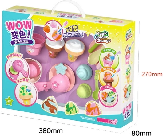 Ice Cream Play Set with Color-Changing Effect
