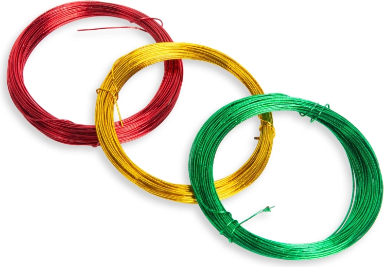 Shiny Christmas decorative wire, 3 × 10 m