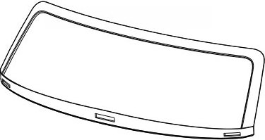 Windshield for the Lamborghini Urus children's electric vehicle