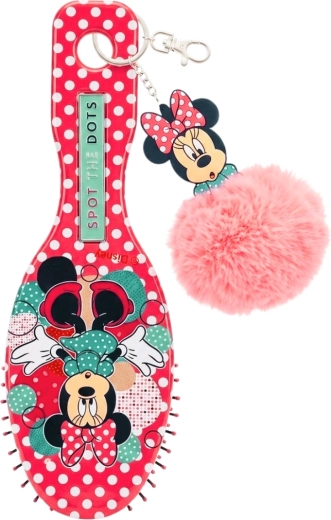 Comb with pompom charm Minnie Mouse - 1 piece
