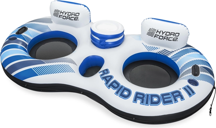 Nafukavajuća dvostruka fotelja za vodu HYDRO-FORCE RAPID RIDER II s mrežastim sjedalima 240 × 122 cm