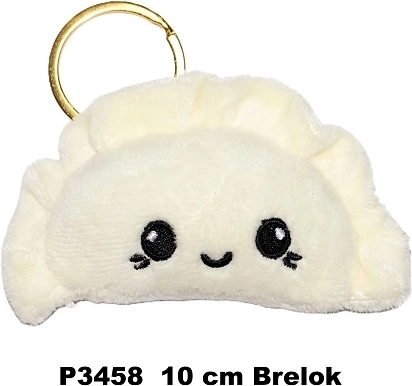 Privjesak za ključeve pierog krem boje 10 cm