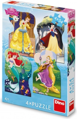 Slagalice DISNEY princeze 4×54 dijelova DINO