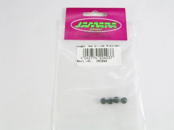 JAMARA Steel Balls 7 mm Black, 4 pcs