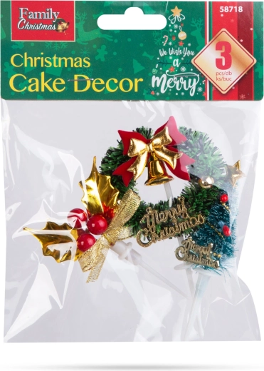 Three decorations in the package