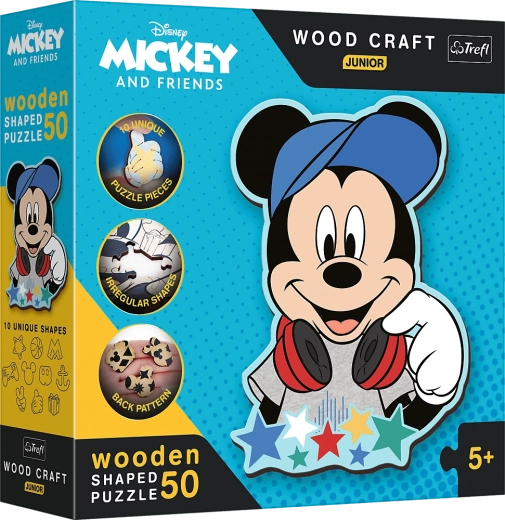 Drvene puzzle U Mickeyjevom svijetu 50 dijelova