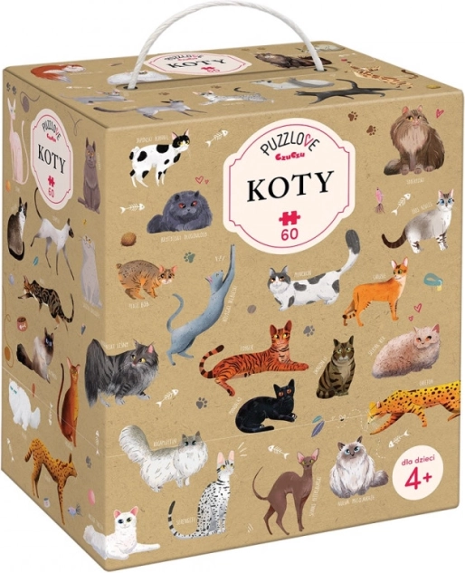 Puzzle od 60 dijelova Puzzlove - Mačke