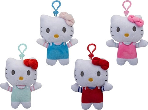 Hello Kitty pliš s klipsom 12 cm - 1 komad