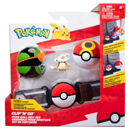 Pokémon Clip ’N’ Go pojas s Poké Loptama i figuricom Cubone