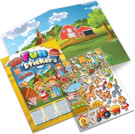 Happy Farm with 3D Stickers