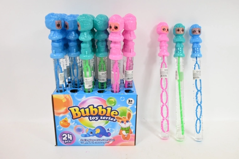 Puhalica za balončiće s motivom lutke 36 cm (display 24 kom)