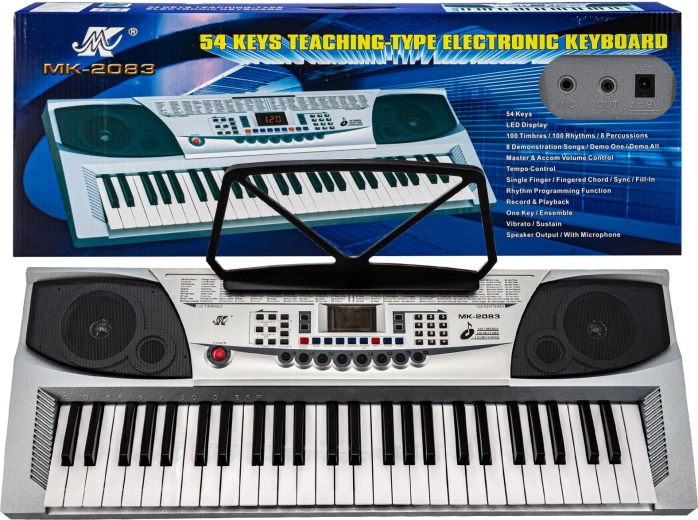 Dječja elektronička klavijatura s 54 tipke, 100 ritmova i mikrofonom