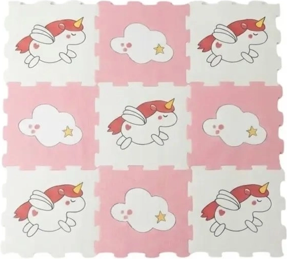 SmilyPlay Foam Puzzle Play Mat with Unicorns