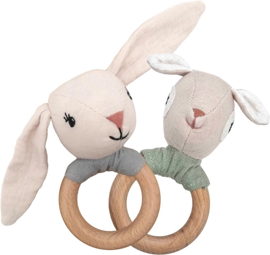Gentle rattling and cute bunny design