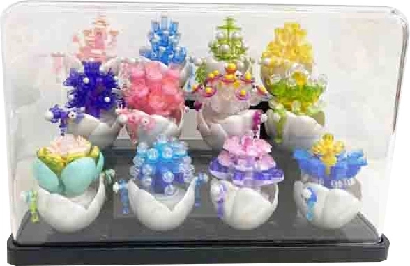 Florist transparent display box for mini building sets - 1 piece