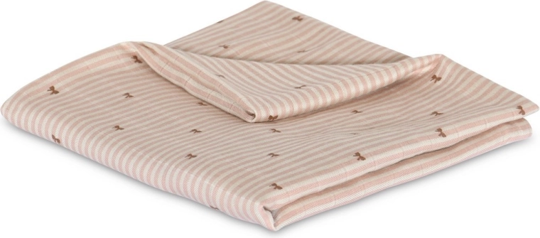 NuuRoo Valentin muslinska pelena od bambusa stripe bow