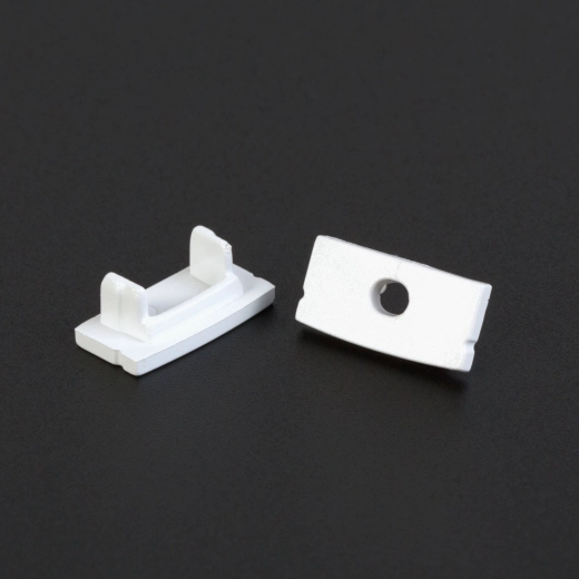 White end caps for aluminum LED profile 41010 – 2 pcs