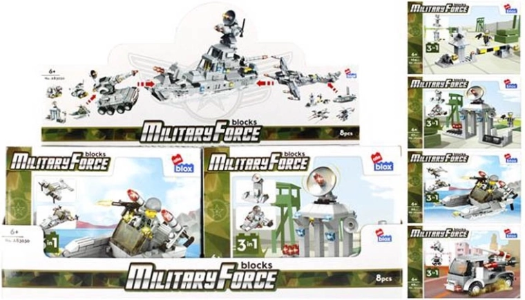 Konstrukcijski set Military Force – 8 varijanti vojnih modela