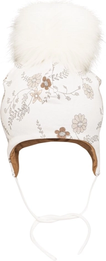 Topla kapa s ušima i velikim pomponom