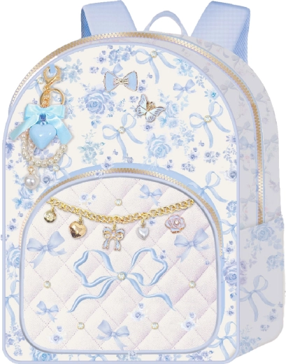 Deluxe backpack Flower Meadow (blue) - 1 piece