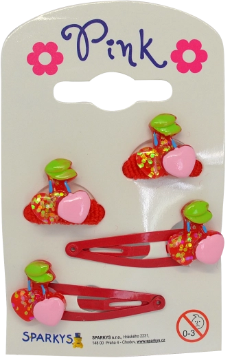 Set gumica i kopči Trešnja Sparkys