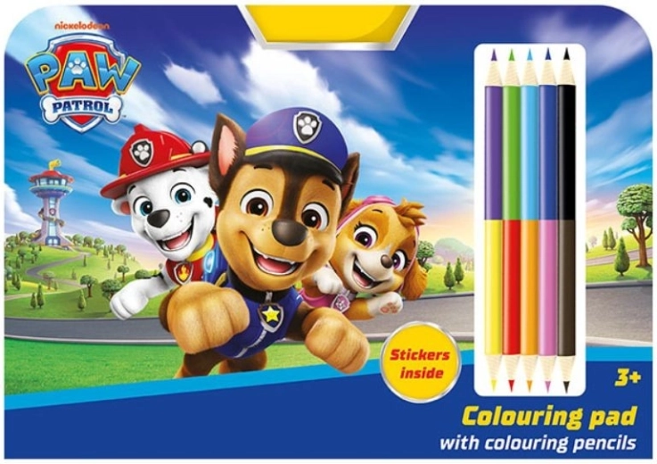Crtaći set s bojicama Paw Patrol