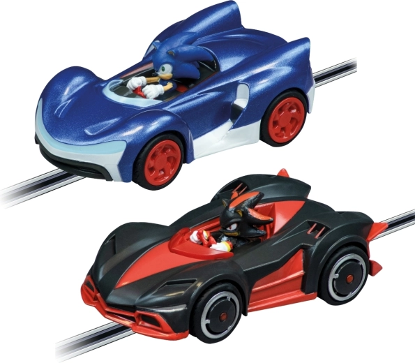 Sonic and Shadow racing battle