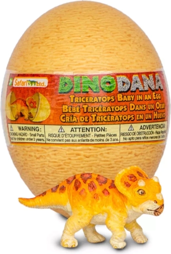 Safari Ltd. Triceratops baby figure with egg with augmented reality