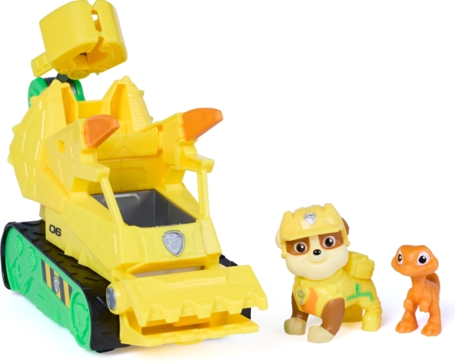 Rubble and dinosaur included