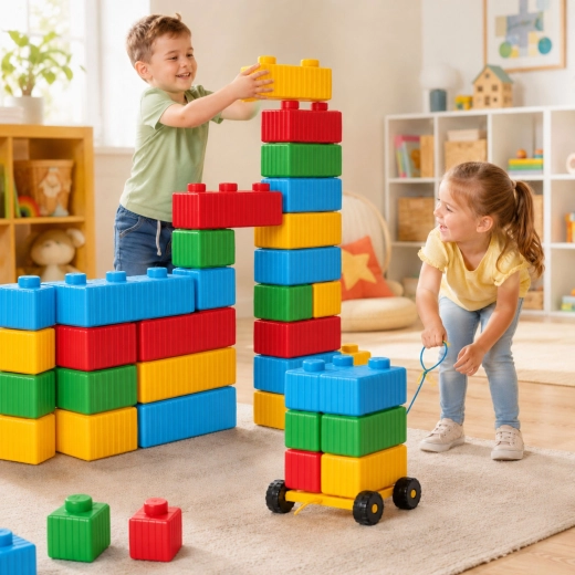 Creative play full of colors