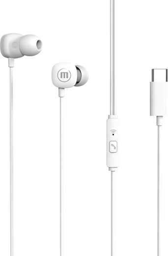 Maxell Square+ slušalice za uši USB-C bijele