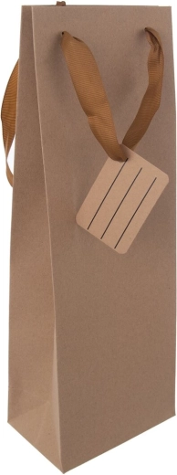 Poklon papirnata vrećica za vino Nature 12 × 8,5 × 36 cm