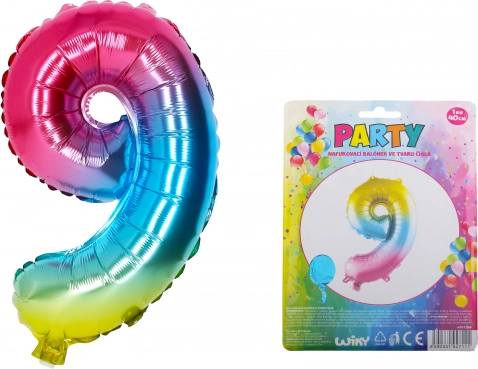 Nafukalica balon duginih boja broj 9