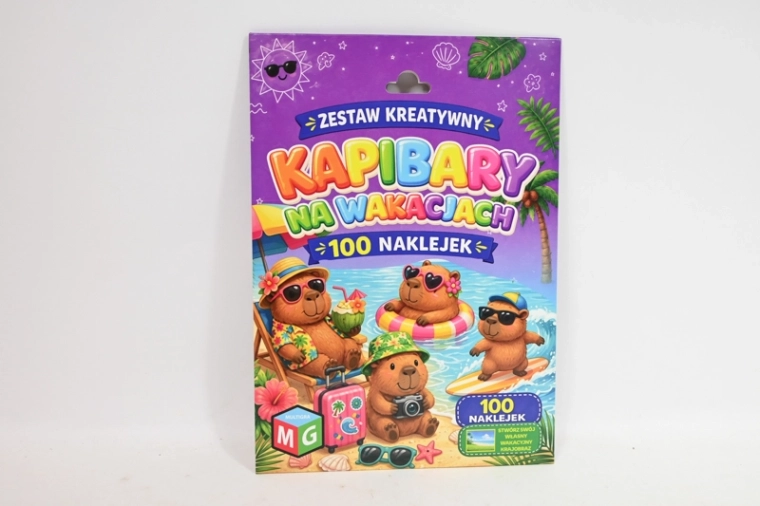 Kreativni set sa naljepnicama Kapibare na praznicima