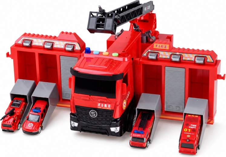 Fire truck and mobile station