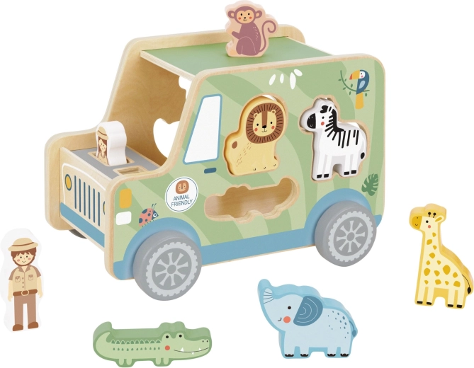 9-piece set with animals and explorer