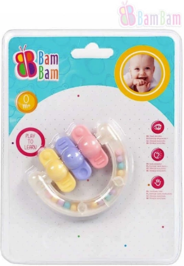 Bam Bam zvečka s grizalom oblici - 1 komad