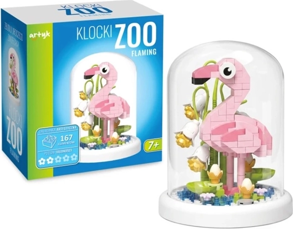 Kreativni set Klocki ZOO plamenac pod kupolom