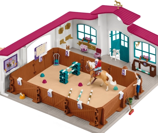 Realistic covered riding arena