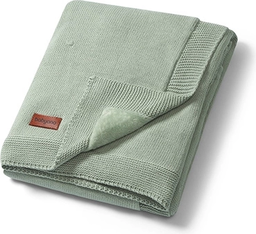 Babyono topla dječja dekica od prirodnog pamuka sage 75 × 100 cm