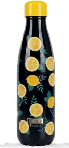 Thermos with lemon design
