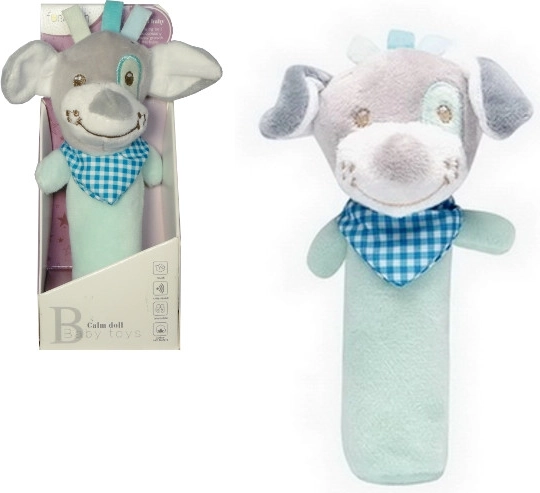 Sensory plush puppy for babies