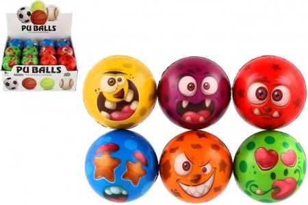 Pjenaste loptice Monster 7,5 cm – set šarenih loptica u kutiji