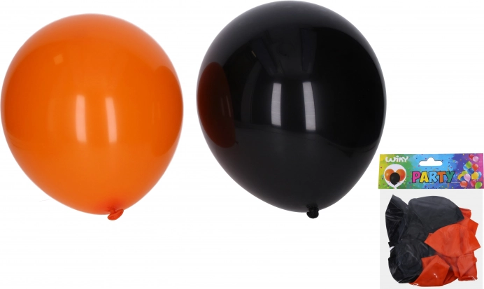 Baloni za Halloween 30 cm – set 10 kom, crni i narančasti
